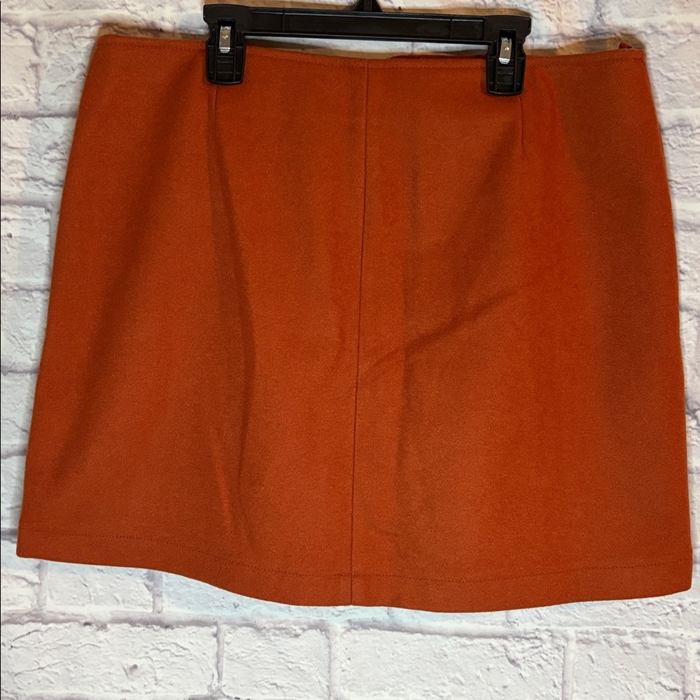 🔵GAP Burnt Orange Wool Ready To Wear Mini Skirt - Picture 9 of 12